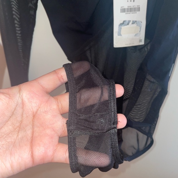 Zara ASYMMETRICAL BODYSUIT - Picture 12 of 13